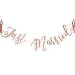 Rose Gouden Slinger Just Married 1,5m, Verzenden