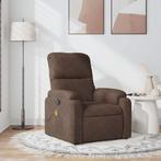 vidaXL Massagestoel microvezelstof bruin, Verzenden, Nieuw