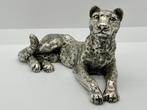 Manifattura italiana - sculptuur, Leopardo - 8 cm - Argento, Antiek en Kunst