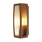 SLV Buitenlamp wand MERIDIAN 2 Box-L E27 roestkleur, Verzenden