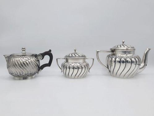 Koffie- en theeservies - .800 zilver, .925 zilver, .950, Antiek en Kunst, Antiek | Zilver en Goud