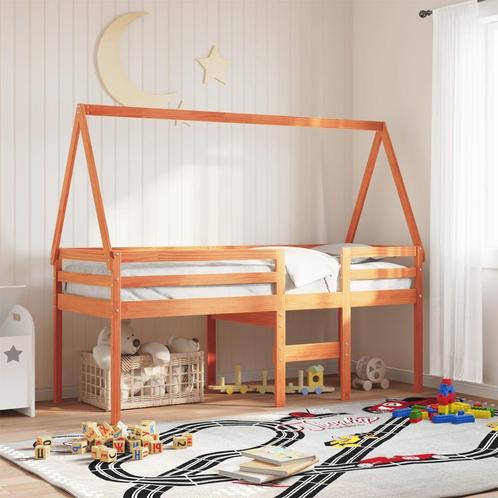 vidaXL Kinderbedhuisje 199x80,5x88 cm massief grenenhout, Huis en Inrichting, Slaapkamer | Bedden, Nieuw, Verzenden