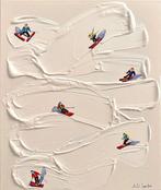 Juli Lampe (1980) - Ski lovers into the snowy clouds., Antiek en Kunst