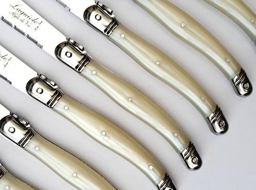 Laguiole - 12x Steak Knives - Pearl - style de -, Antiek en Kunst, Antiek | Keukengerei