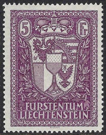 Liechtenstein 1933 - Koninklijk paar en wapenschild set - Nº beschikbaar voor biedingen