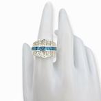 Zonder minimumprijs - Ring Zilver - Topaz (Gecertificeerd), Nieuw