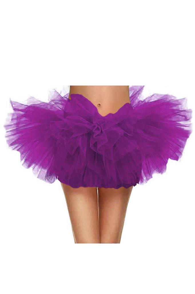 Korte Tutu Paars Tule Rokje 116 122 128 134 140 146 152 Paar, Kinderen en Baby's, Carnavalskleding en Verkleedspullen, Meisje