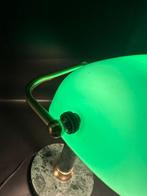 Bankierslamp - Glas, Messing, Marmer - lamp bankier-notaris