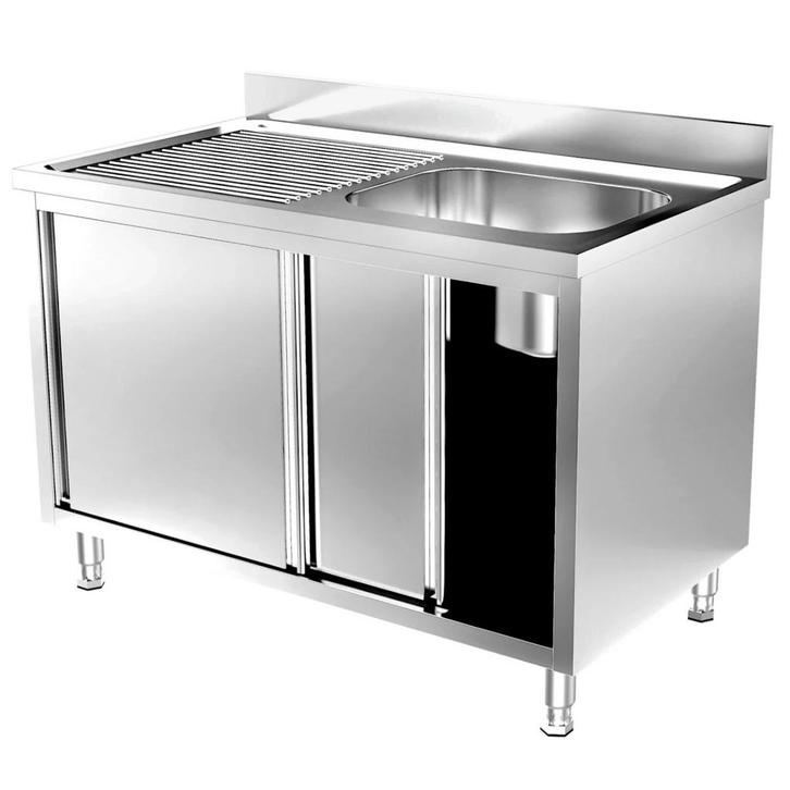 Spoeltafel | 700 LINE | RVS | 1 Spoelbak (Rechts) +, Zakelijke goederen, Horeca | Keukenapparatuur, Nieuw in verpakking, Verzenden