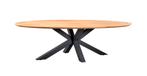 Suns Madre tuintafel met ovaal teak blad 280 x 130 cm SALE |, Tuin en Terras, Nieuw