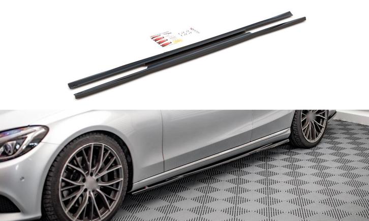 Side skirts Diffuser voor Mercedes Benz C-Klasse W205 / S205, Autos : Divers, Tuning & Styling, Enlèvement ou Envoi