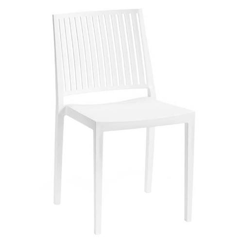 Stoel | EVORA | Kunststof | White | In-/Outdoor |, Zakelijke goederen, Horeca | Keukenapparatuur, Nieuw in verpakking, Verzenden