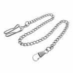 Fako® - Zakhorloge Ketting - 35cm - Zilverkleurig, Handtassen en Accessoires, Horloges | Heren, Verzenden, Nieuw