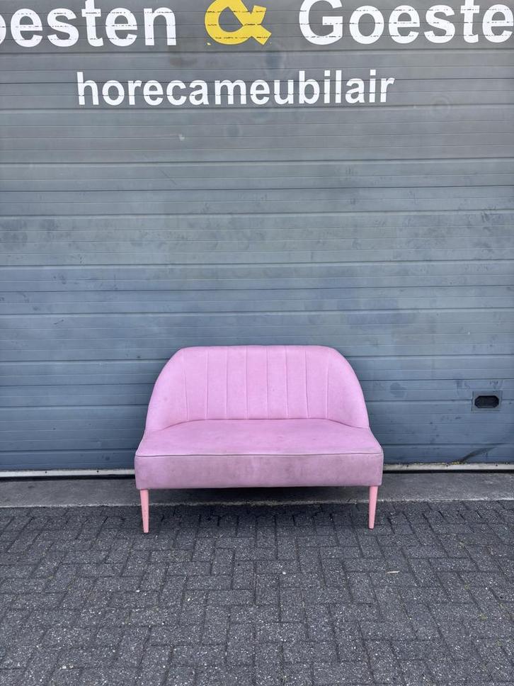 Gebruikte Horecabank (130cm) - B266- Vintage/Café, Huis en Inrichting, Zetels | Zetels, Ophalen