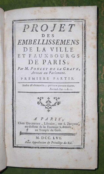 M. Guillaume Poncet De La Grave. - Projet des Embellissemens, Antiek en Kunst, Antiek | Boeken en Manuscripten