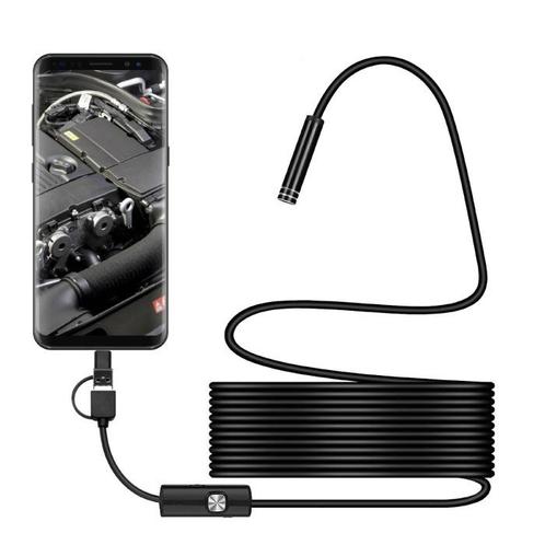 Endoscoop Camera 1 Meter - 7mm Inspectie Semi Flexibel Kabel, Telecommunicatie, Mobiele telefoons | Toebehoren en Onderdelen, Nieuw