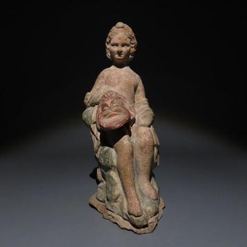 Grec antique mycénien Terre cuite Figure dun acteur portant, Collections
