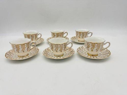 Victoria China - Koffieservies voor 6 (12) - Imperiaal Bone, Antiek en Kunst, Antiek | Meubels | Tafels