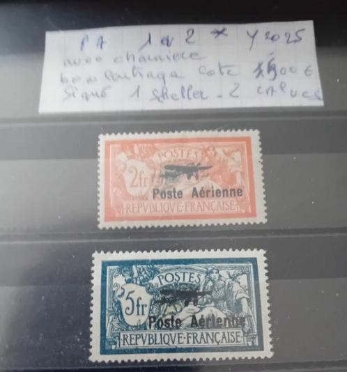 France 1927/1927 - Pa 1 et 2 neuf avec charniere , et très, Postzegels en Munten, Postzegels | Europa | Frankrijk