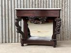 Console - table console, trumeau - Mahogany teinté foncé -