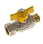 Robinet à boisseau sphérique en laiton à poignée papillon 2, Verzenden