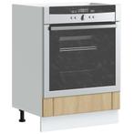 vidaXL Ovenkast Lucca bewerkt hout sonoma eikenkleurig, Huis en Inrichting, Kasten | Overige, Verzenden, Nieuw