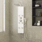 vidaXL Panneau de douche Verre 25x47,5x130 cm Blanc, Bricolage & Construction, Sanitaire, Verzenden, Neuf