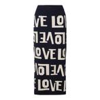 Milano Italy • donkerblauwe midi rok love • 36, Verzenden