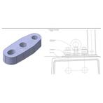 Bieden: Hanse Yachts Dehler 30 OD Hoist Plate - MET1468, Watersport en Boten, Zeilen en Zeiltoebehoren, Ophalen of Verzenden, Nieuw