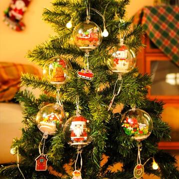Coffret de boules de Noël à assembler - 6 pièces | Ø 8 cm beschikbaar voor biedingen