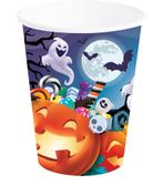 Halloween Bekers Pompoenen 240ml, Verzenden