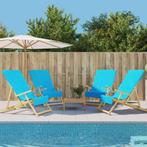 vidaXL Strandhanddoeken 4 st 400 g/m² 60x135 cm stof, Huis en Inrichting, Verzenden, Nieuw