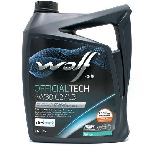 Wolf Officialtech 5W30 C2/C3 Motorolie 5 Liter, Autos : Divers, Produits d'entretien, Enlèvement ou Envoi