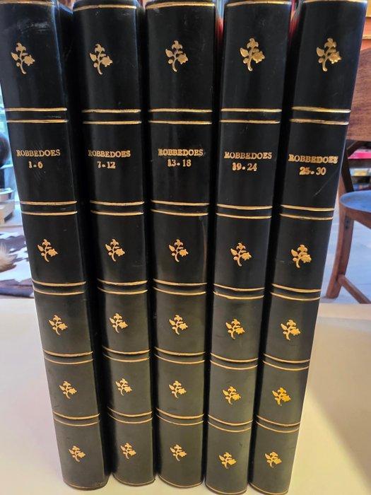 Robbedoes en Kwabbernoot - 1 t/m 30 in 5 handgebonden, Livres, BD