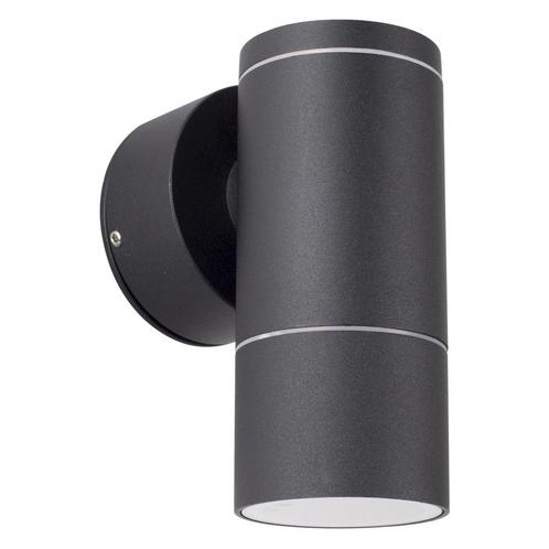 Wandverlichting modern Ray Muurlamp Zwart met LED, Tuin en Terras, Buitenverlichting, Verzenden