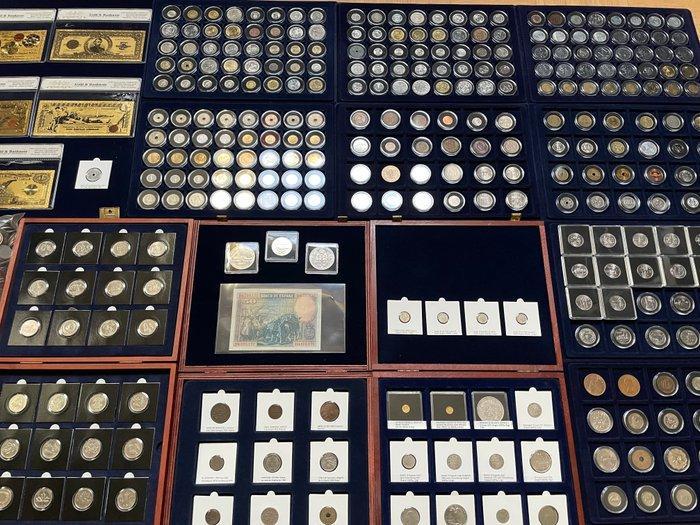 Wereld. Lot de 311 Monnaies dont 2 en Or et 14 Argent, 5 kgs, Postzegels en Munten, Munten | Europa | Niet-Euromunten