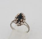 Zonder minimumprijs - Ring - 18 karaat Witgoud Saffier -, Handtassen en Accessoires, Ringen, Nieuw
