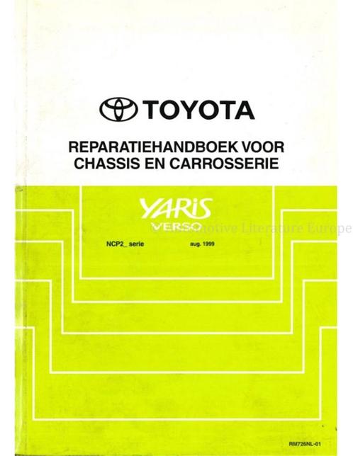 1999 TOYOTA YARIS VERSO CHASSIS EN CARROSSERIE, Auto's, Toyota