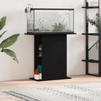 vidaXL Aquariumstandaard Zwart Eiken 75x36x72,5 cm Bewerkt, Dieren en Toebehoren, Verzenden, Nieuw