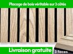 Panneaux muraux acoustiques 3 faces - chêne rustique, Bricolage & Construction, Plaques & Panneaux, Neuf, Verzenden