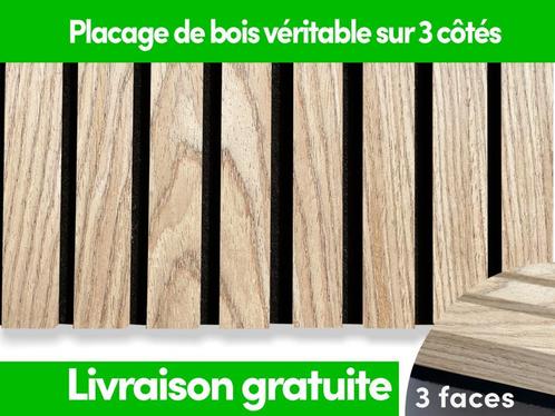 Panneaux muraux acoustiques 3 faces - chêne rustique, Bricolage & Construction, Plaques & Panneaux, Neuf, Envoi