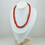 Bloedkoraal - Zilver, Verguld - Halsketting - CORALLO, Antiek en Kunst, Curiosa en Brocante