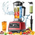 Blender - Smoothie Maker - Drinkbeker - 1800W - Rood - Teend, Verzenden, Nieuw