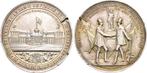 Zilver medaille, Schuetzenmedaille von Sebald 1865 Bremen..., Postzegels en Munten, Verzenden
