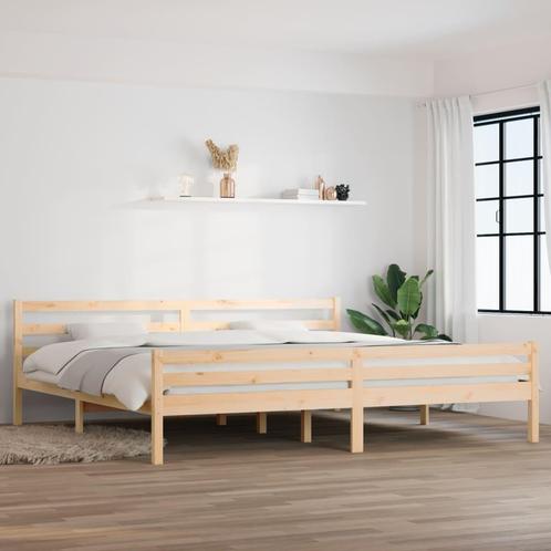 vidaXL Bedframe massief hout 180x200 cm, Maison & Meubles, Chambre à coucher | Lits, Envoi