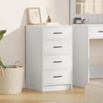 vidaXL Buffetkast Wit 40x41x75 cm Gelaagd Hout, Huis en Inrichting, Verzenden, Nieuw