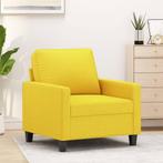 vidaXL Fauteuil Jaune clair 60 cm Tissu, Huis en Inrichting, Zetels | Zetels, Verzenden