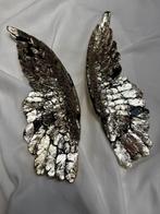 sculptuur, Champagne Angel Wings - 28 cm - Gips, beton -