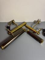 Lamp (4) - 4 Vintage Messing/Koperen Schilderij Lampen -, Antiek en Kunst