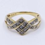 Ring - 18 karaat Geel goud - 0.17ct. tw. Diamant, Nieuw